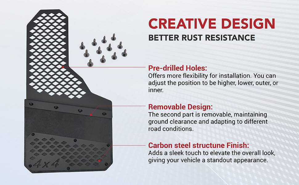 Creative Design with Pre-Drilled Holes for Easy and Convenient Installation