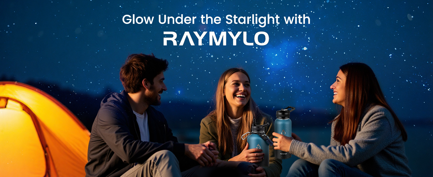 RAYMYLO Insulated Water Bottle, Triple Wall Vacuum Stainless Steel Water Bottles
