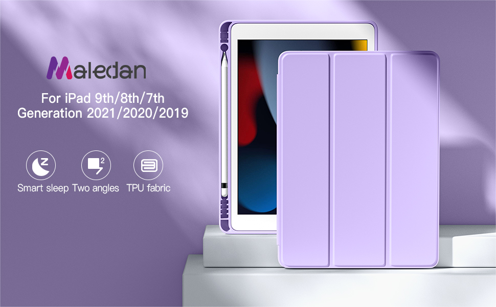 Maledan Case Compatible with iPad 9th/8th/7th Generation Case/iPad Case