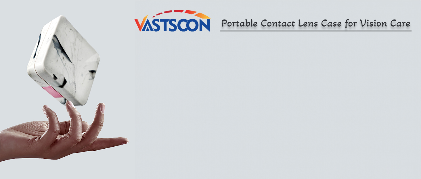 rose contact lens case square