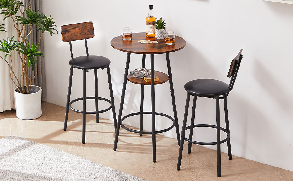 cafe table and chairs set of 2