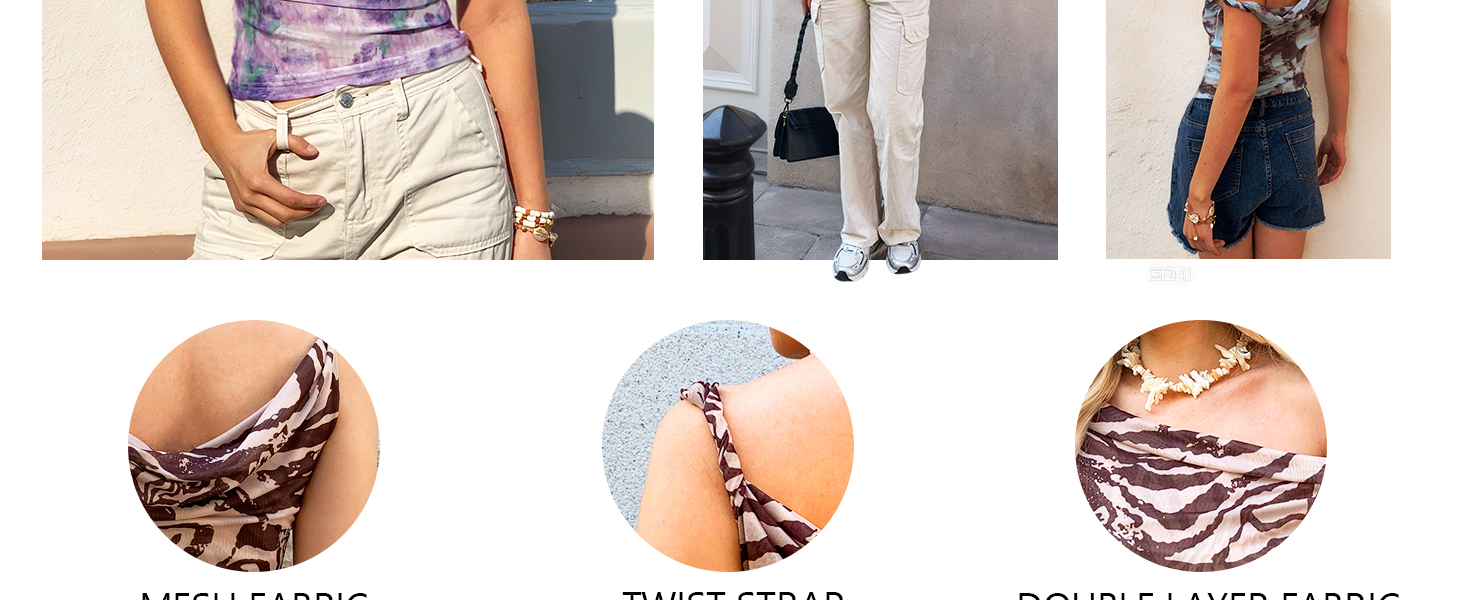 Tie-Dyed Stretchy Tank Top