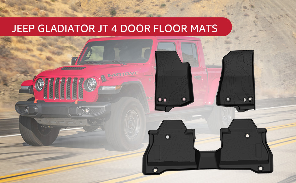 A&UTV PRO Gladiator All Weather Floor Mats, for 2020 2021