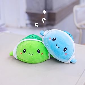 Amazon.co.jp: SLINX かめ ぬいぐるみ 裏返し 20cm リバーシブル