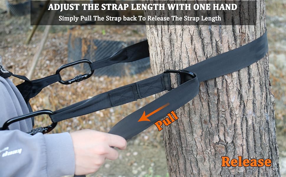 Huntury Lineman's Climbing Strap, Lineman Belt, Tree