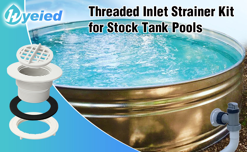 Threaded Intex Inlet Strainer Kit for Stock Tank & Pools