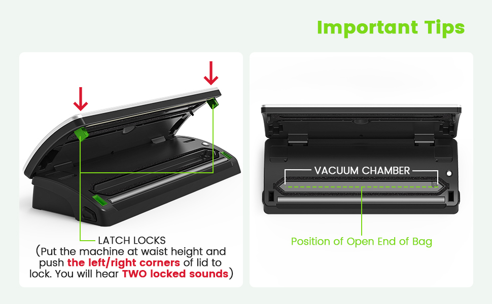 Potane Vacuum Sealer Machine, 85kPa Pro Vacuum Food Sealer
