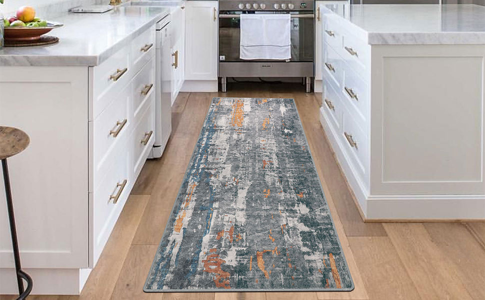 famibay 2x6 Ft Runners for Hallway with Rubber Backing