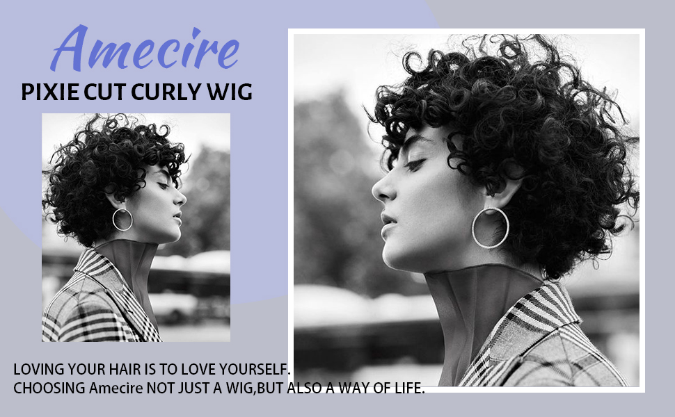 Pixie Cut Curly Wig