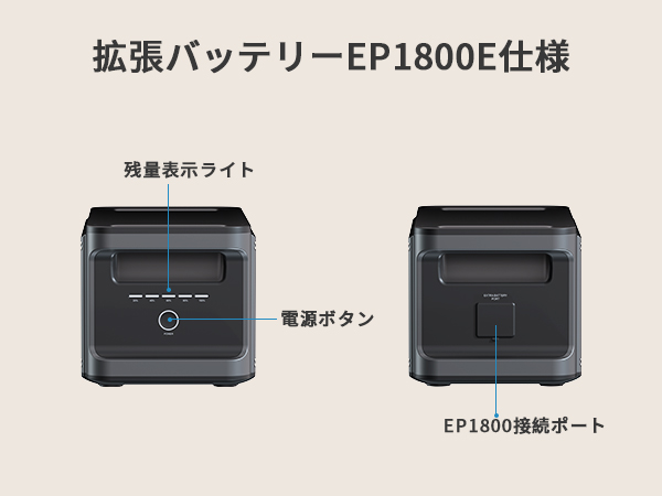 Amazon.co.jp: Eco Play EP1800 ポータブル電源 大容量 蓄電池