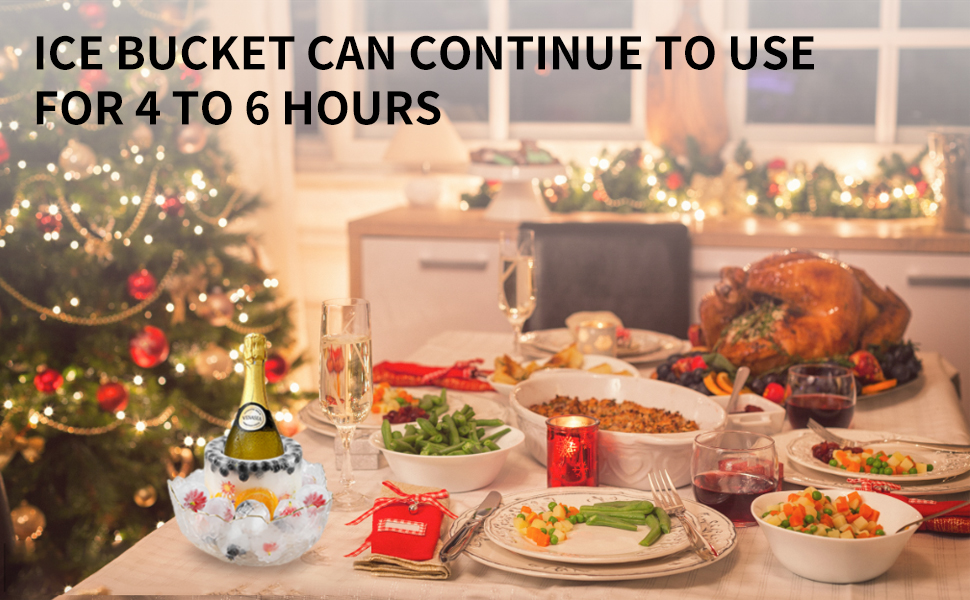 Champagne Bucket Ice Mold Customized Unique Ice Bucket