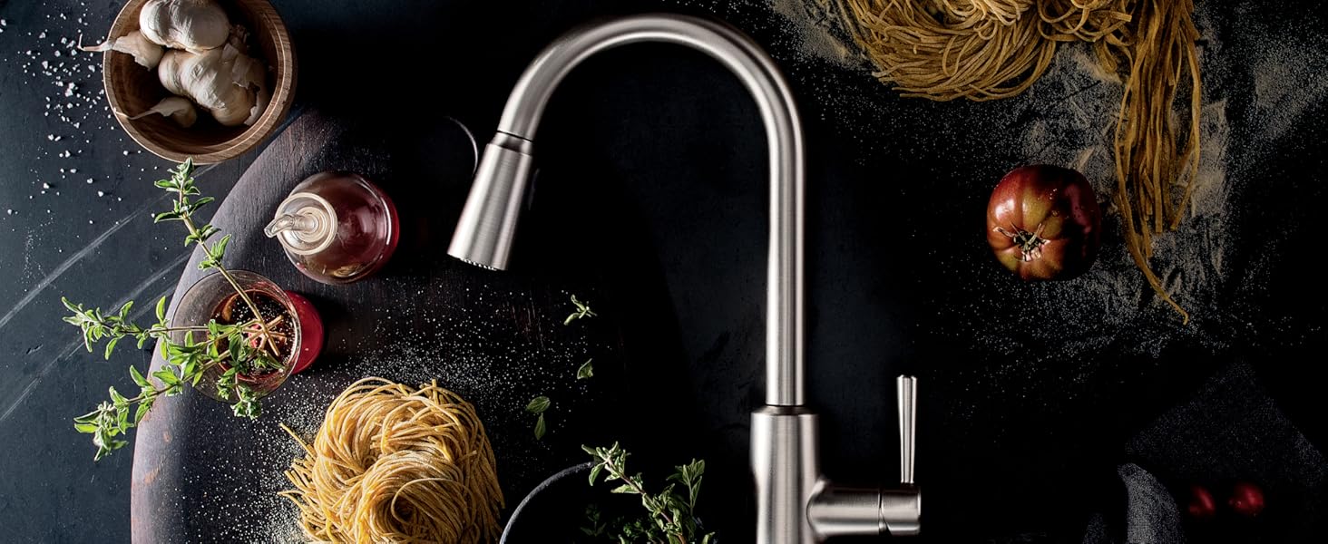 Riley Spot Resist Stainless Kitchen Faucet
