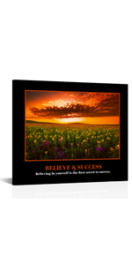 Success Canvas Quote Wall Art - Inspiring & Motivational Decor