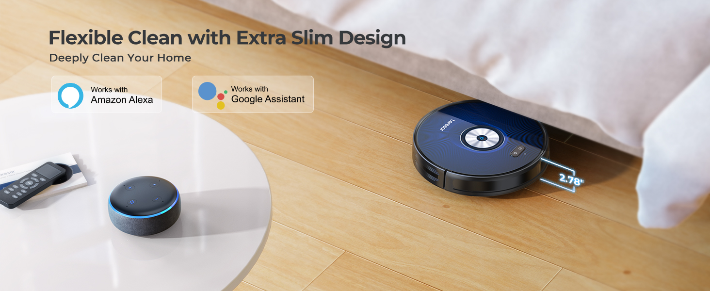 Robot Vacuums and Mop 3000Pa Robot Mop with Smart Dynamic Navigation