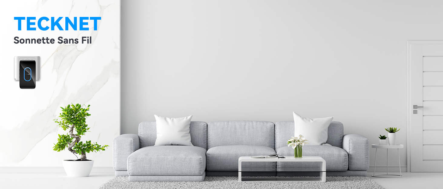 TECKNET Sonnette sans Fil