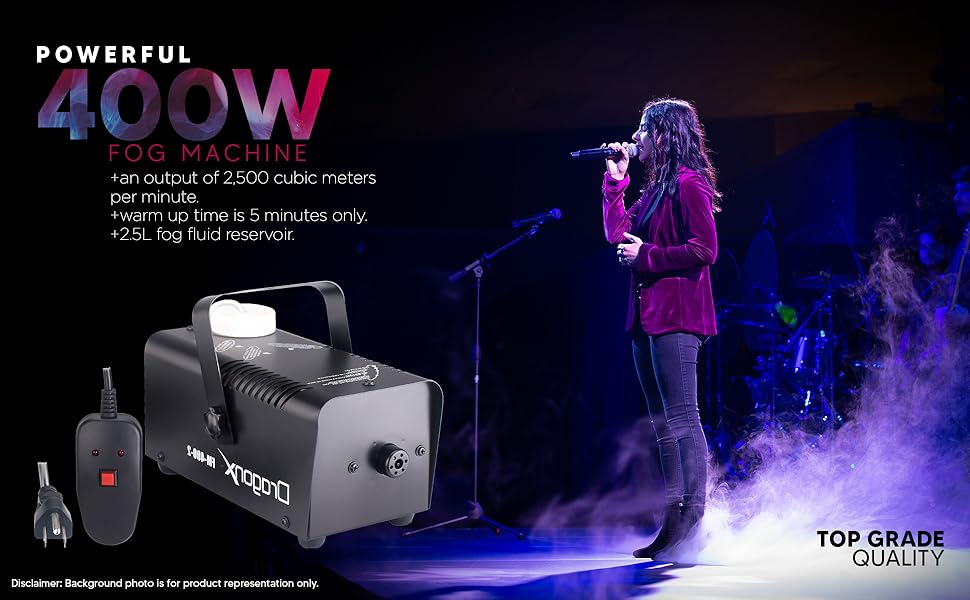 DragonX Fog Machine 400W Professional Portable Smoke Machine
