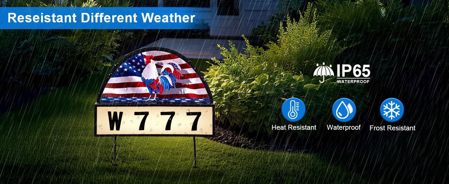 Solar Address Sign 12