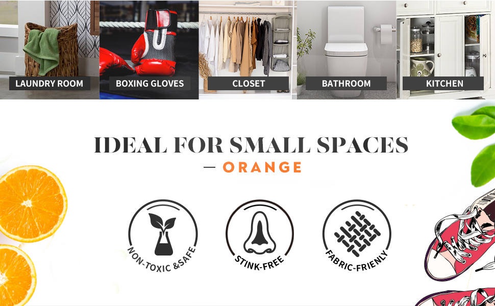 12 Pack Baking Soda Deodorizers, 6 Deodorizer Balls + 6