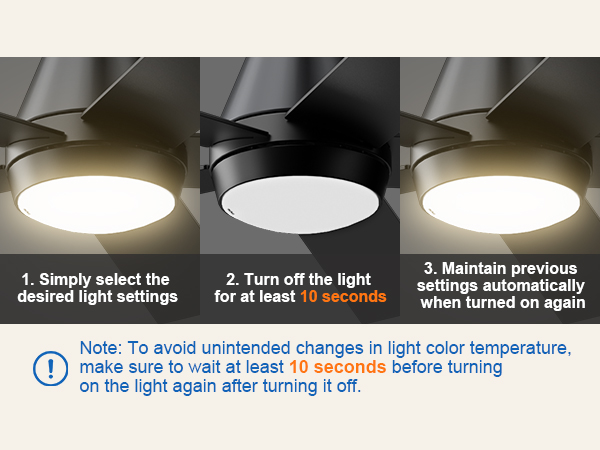 TCL 52" Ceiling Fan with Lights, Black Flush Mount Ceiling Fans with Remote Control