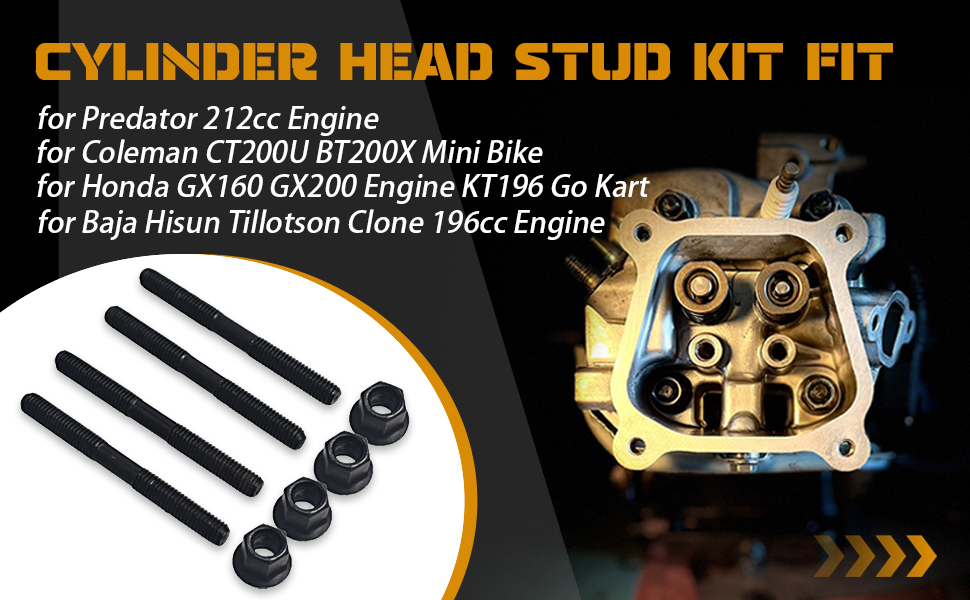 Amazon.com: High strength Cylinder Head Stud Kit fit for