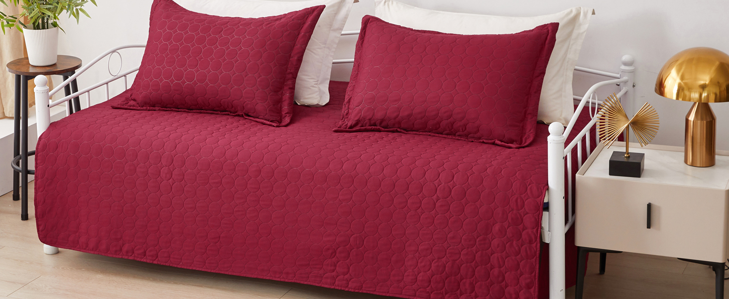 Jarson 3Piece Daybed Cover Set,Twin Daybed Bedding Sets