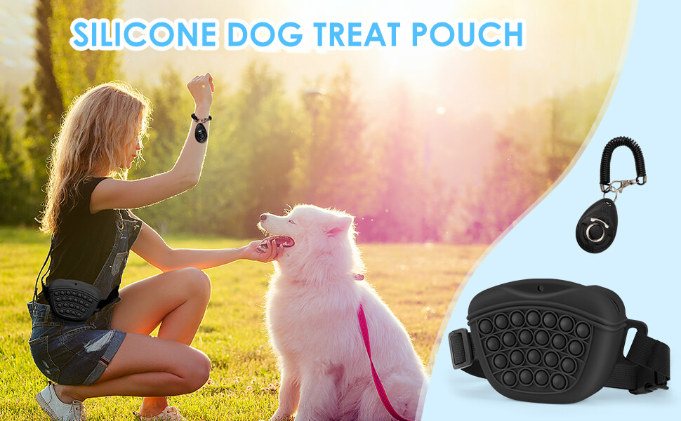 silicone dog treat pouch