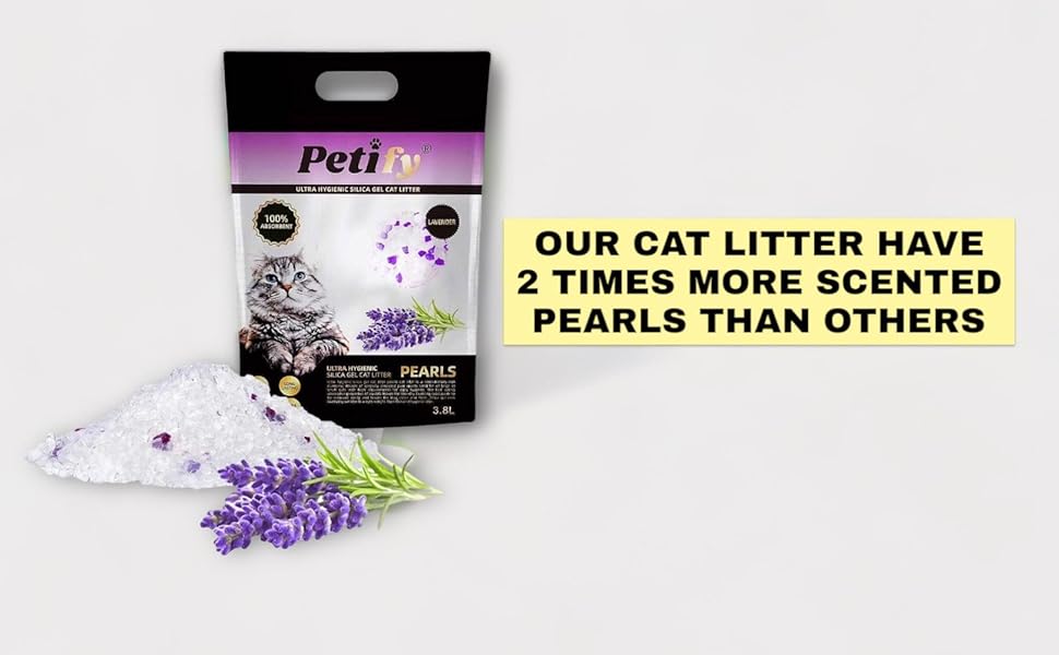 Silica Gel Cat Litter Lavender scent Silica Crystals Silica Pearls
