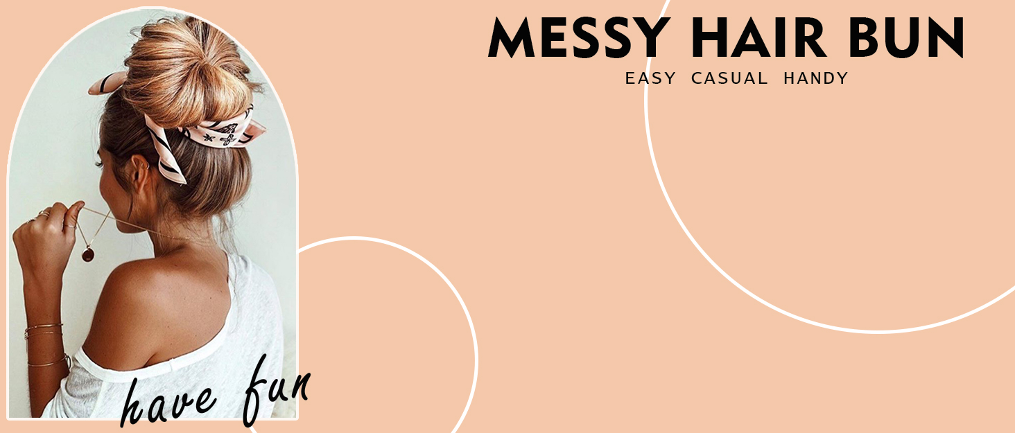 Hairro messy hair bun