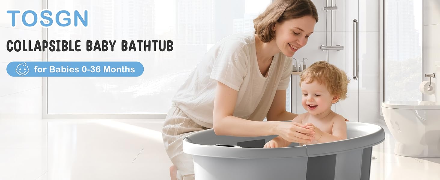 TOSGN-Collapsible Baby Bathtub
