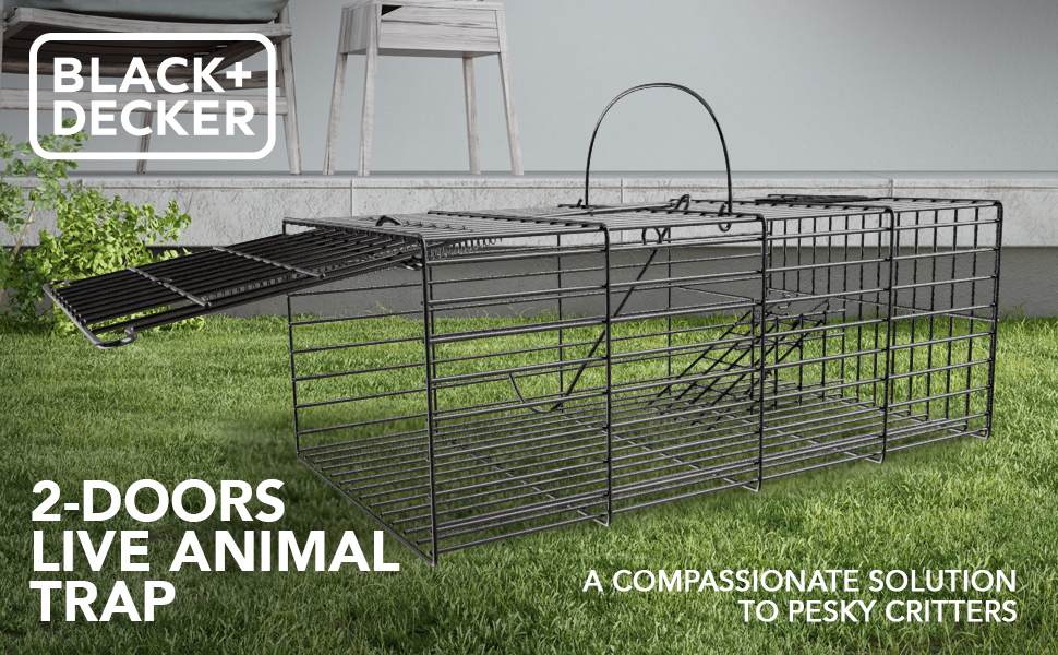 BLACK+DECKER Rat Trap Rat Traps Indoor & Outdoor Humane