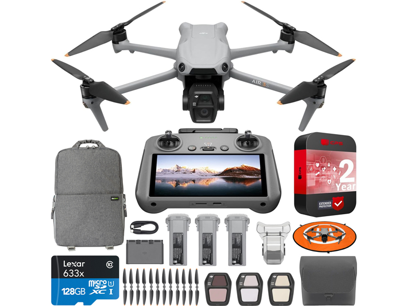 Amazon.com: DJI Air 3S Fly More Combo (RC 2 Screen Remote