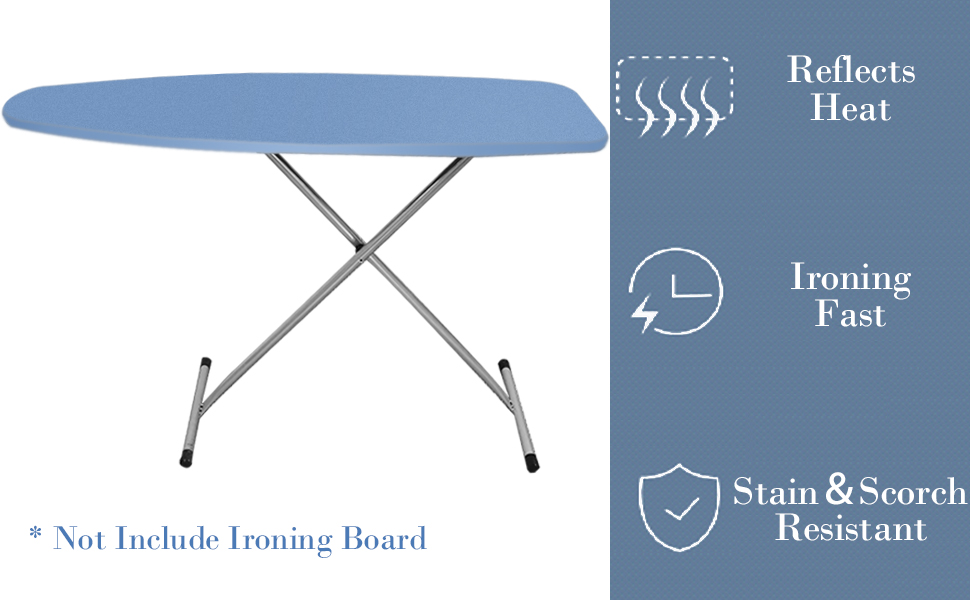VividPaw Ironing Board Cover and Pad, Standard Size 15x54, Thick