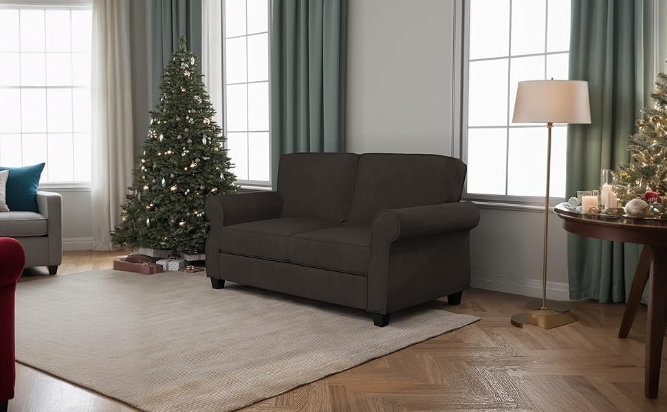 viswild 56 Inch Modern Loveseat Sofa Couch, Mid Century 2