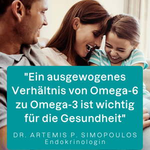 A balance of omega-6 to omega-3 is important for health 