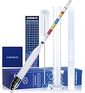 Kosoeur Hydrometer Alcohol Kit, Specific Gravity Hydrometer for Wine, Beer, Mead, Kombucha & Cide...