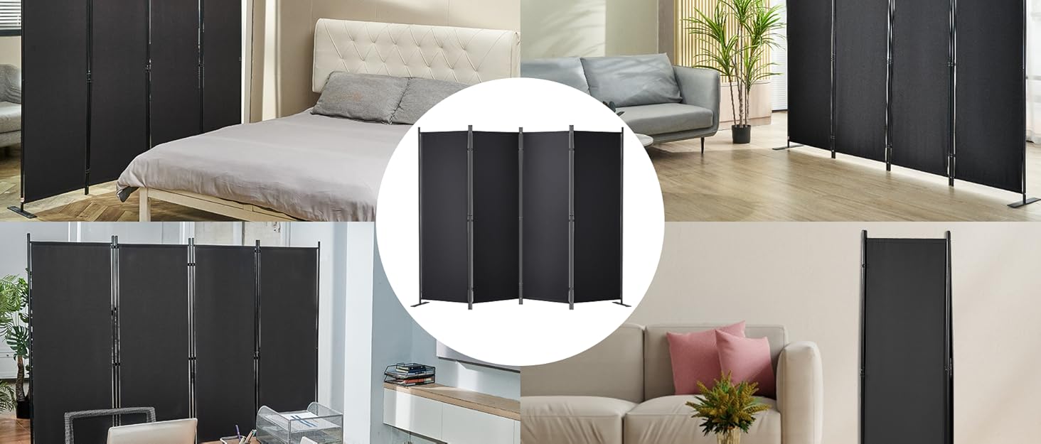 VEVOR Room Divider Panel, 8 ft x 10 ft Portable Panel Room
