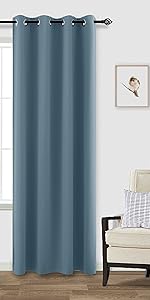 Steinblaue Verdunkelungsvorhänge