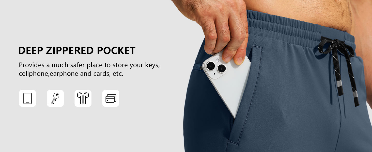 deep zip pockets