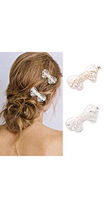 pearl hair barrettes
