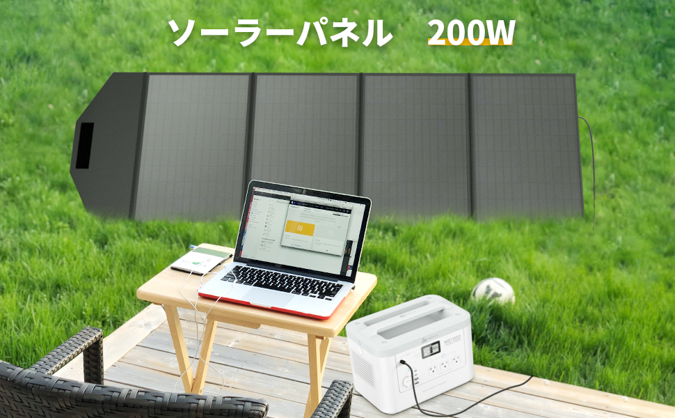 ✨人気✨ソーラーパネル 200W ソーラーチャージャー 節電対策　防災グッズ Amazon | ALLPOWERS SP200 ETFEソーラーパネル 200W 折畳み式 単