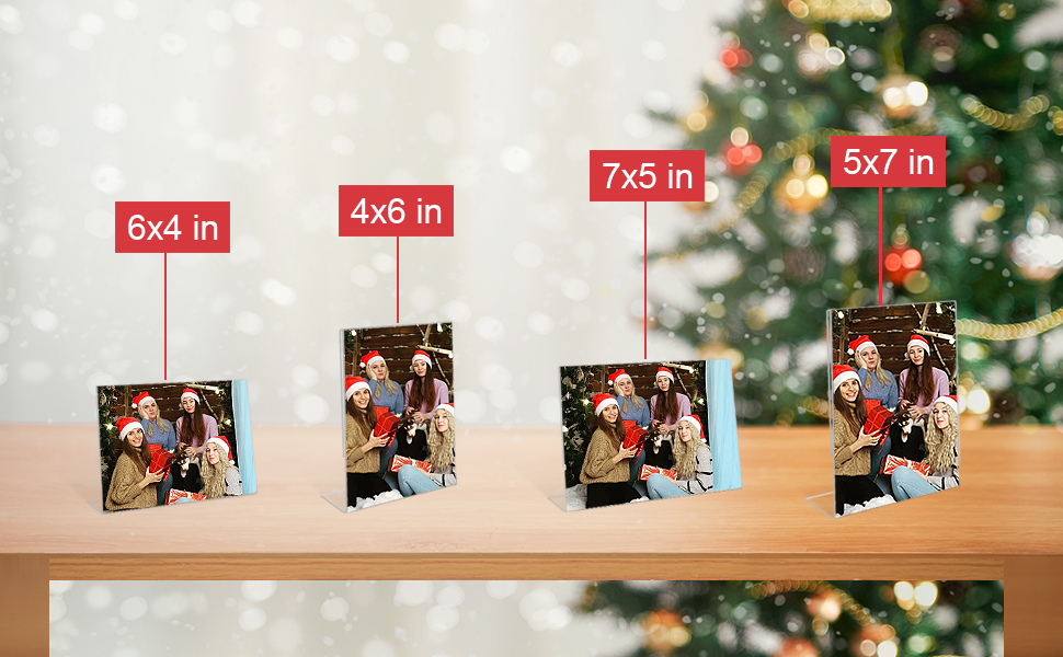 4x6 Acrylic Picture Frames, Set Of 6 Clear Acrylic