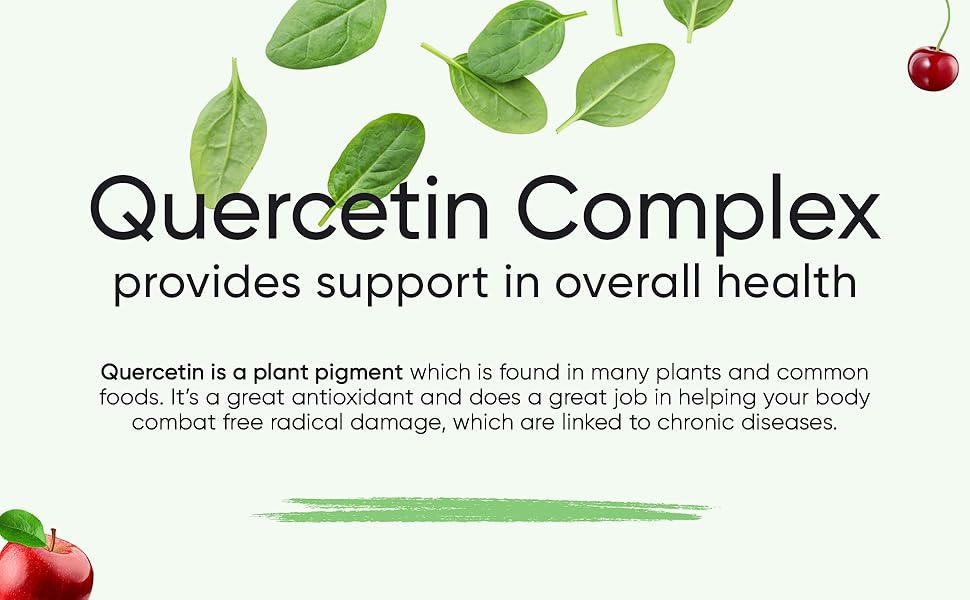 Quercetin capsules - complex antioxidant quercitin 500mg 1000mg