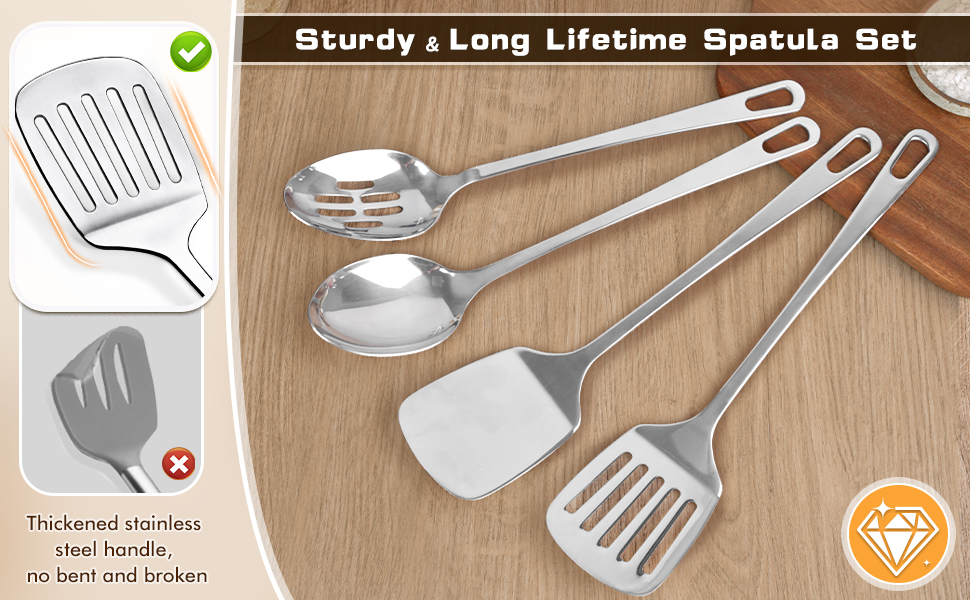 stainless steel utensils set
