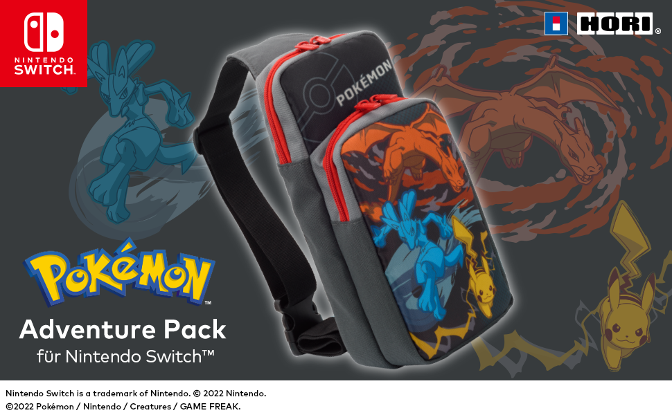 HORI Nintendo Switch Adventure Pack (Charizard, Lucario, & Pikachu