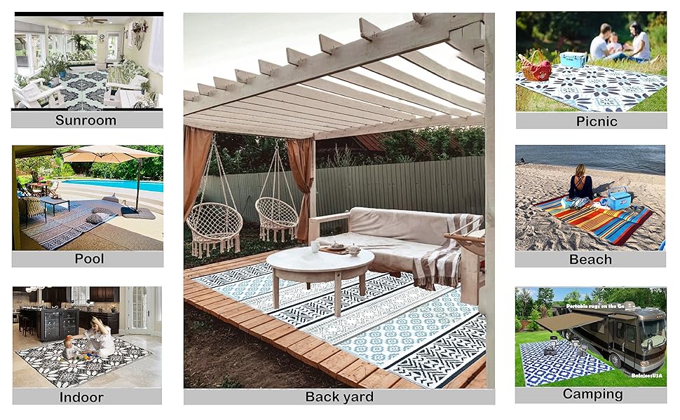 outdoor rugs, plastic straw rug, patio rugs, camper rug, awning mats 