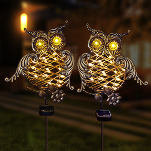 solar owl stake