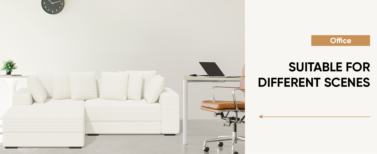 Luxanimarion 111‘’ Modular Chaise Sofa Couch