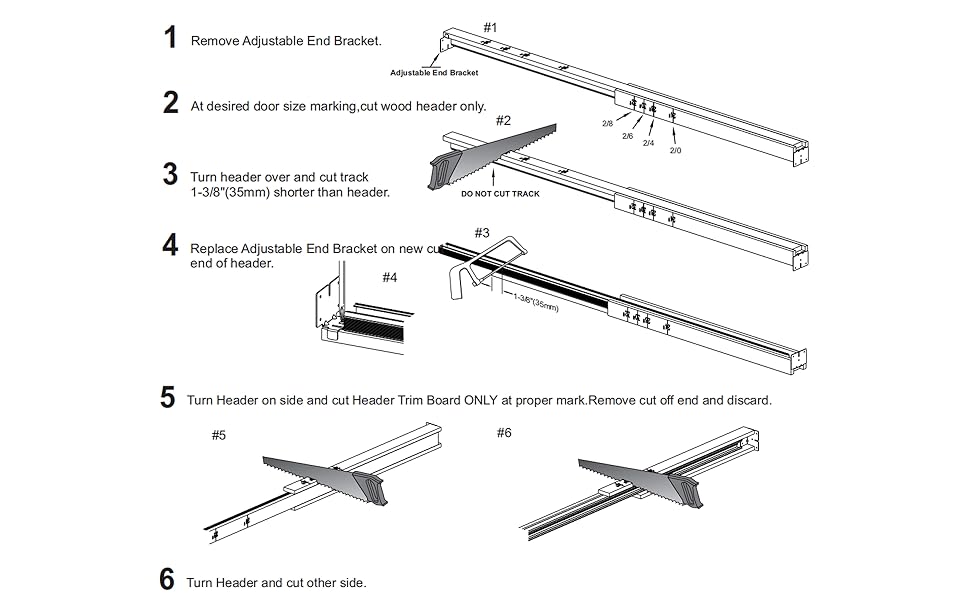 JUBEST Pocket Door Frame Kits with 88 LB TwoWay Soft Close Mechanism