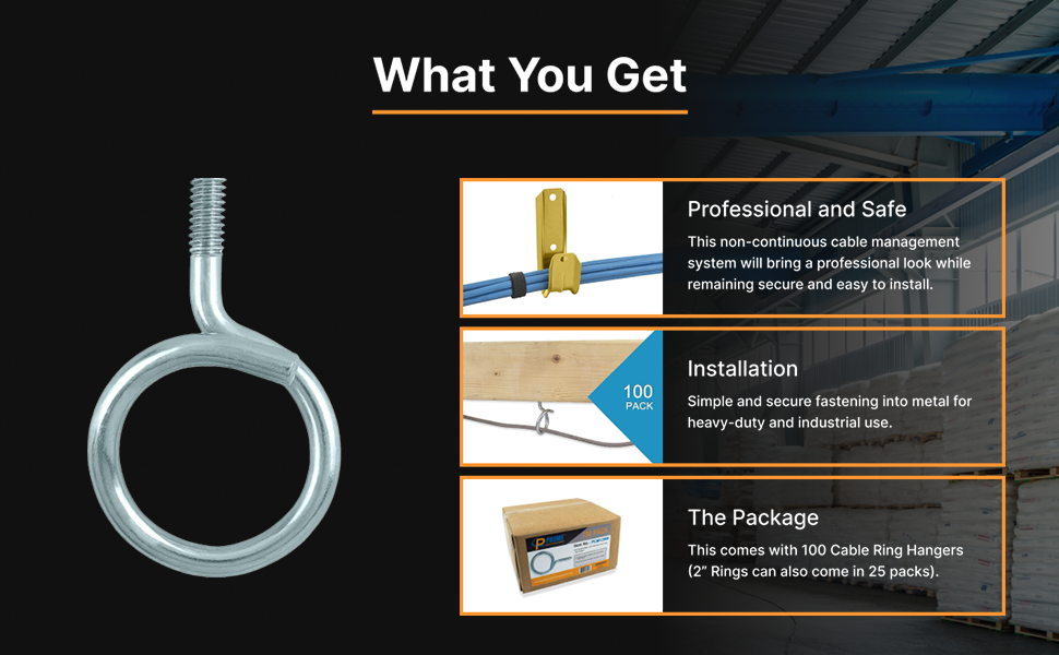 Prime Cable Management Cable & Wire Support Heavy Duty 2