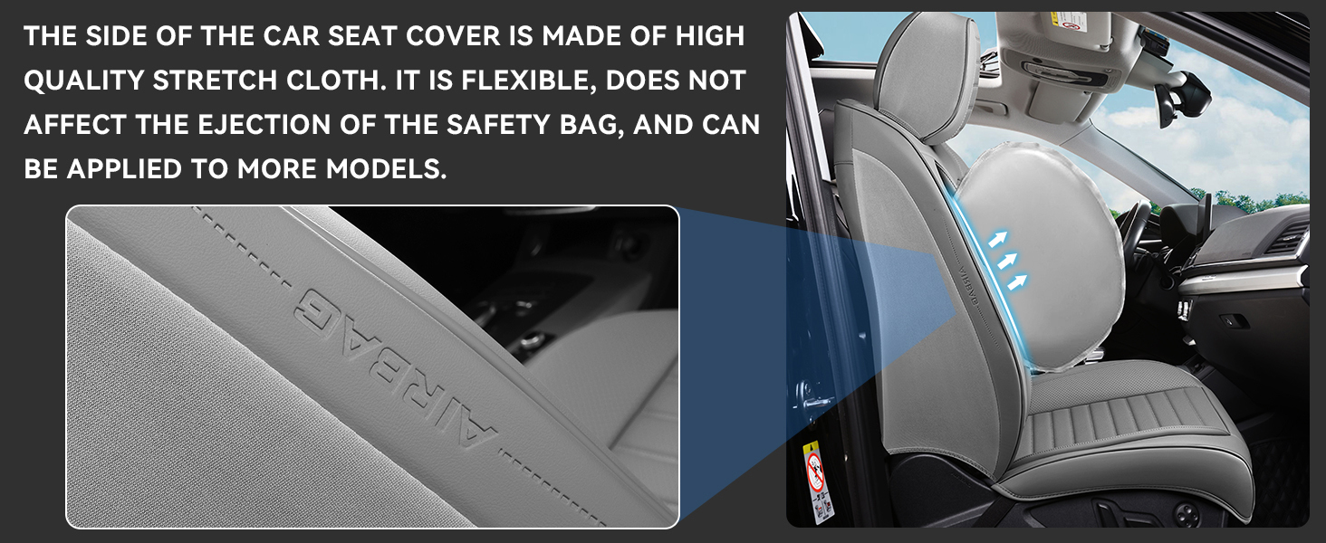 Car Seat Covers Front Seats, Luxury Nappa Leather Seat